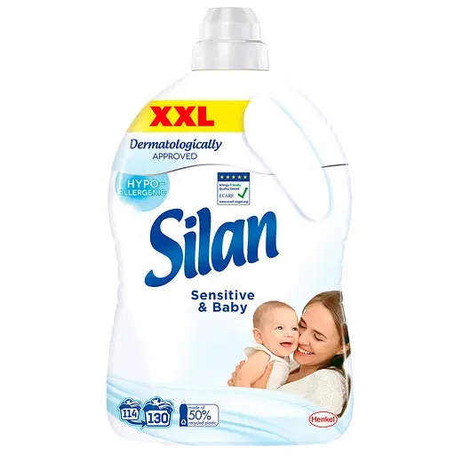 Ополіскувач-кондиціонер для білизни Silan Sensitivr & Baby 2.86 л, фото 1