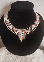 Намисто з бісеру ручної роботи – елегантний дизайн у стилі «бохо»" Клеопатра"