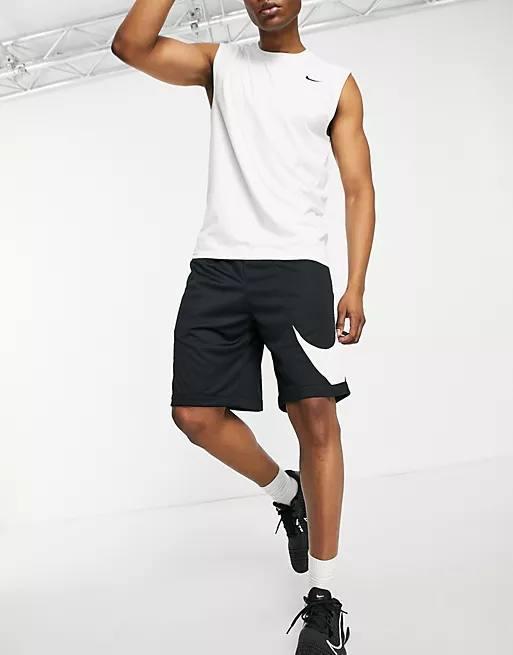 Шорти Nike big swoosh Dri-fit, колір сірий, розмір 48 (L48)