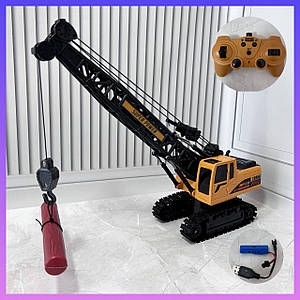 Дитячий іграшковий будівельний кран на радіокеруванні 690-A1 підіймає/опускання вантаж