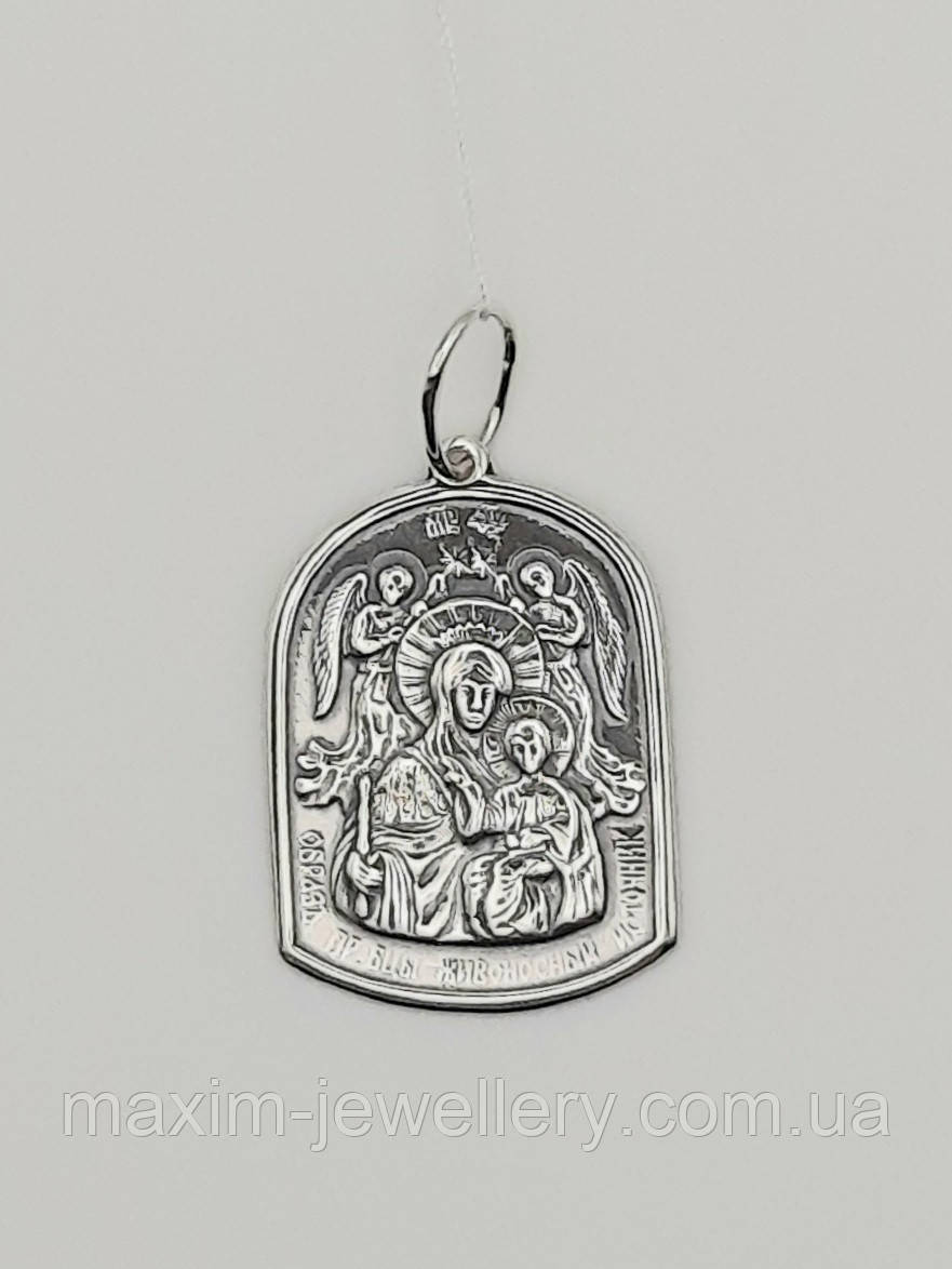 Срібна ладанка Божої Матері «Неустанної Помочі», фото 1