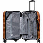 Полікарбонат валіза Wings L SEA EAGLE 97 л 2-камерний, подвійні колеса, висувна ручка, замок TSA, колір синій, фото 6