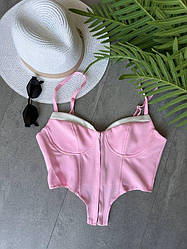 Жіночий корсет; Колір: Шоколад, Рожевий, Чорний, Молоко, Жовтий; Розмір: 40, 42, 44, 46 ;