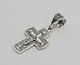 Хрест з розп'яттям зі срібла, фото 2