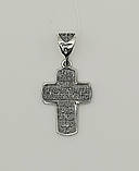 Хрест з розп'яттям зі срібла, фото 3