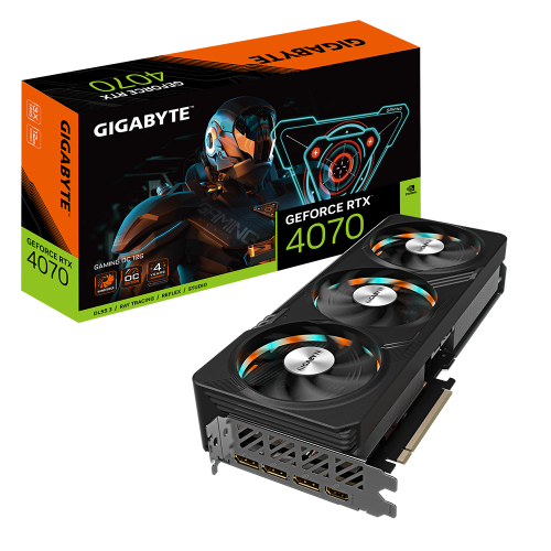 Відеокарта GeForce RTX 4070 12GB Gigabyte Gaming (GV-N4070GAMING-12GD) Б/В