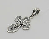 Хрест з розп'яттям зі срібла, фото 3