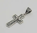 Хрест з розп'яттям зі срібла, фото 3