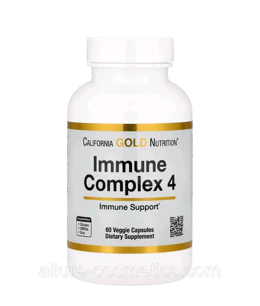 Засіб для зміцнення імунітету California Gold Nutrition Immune Complex 4 60шт, фото 1