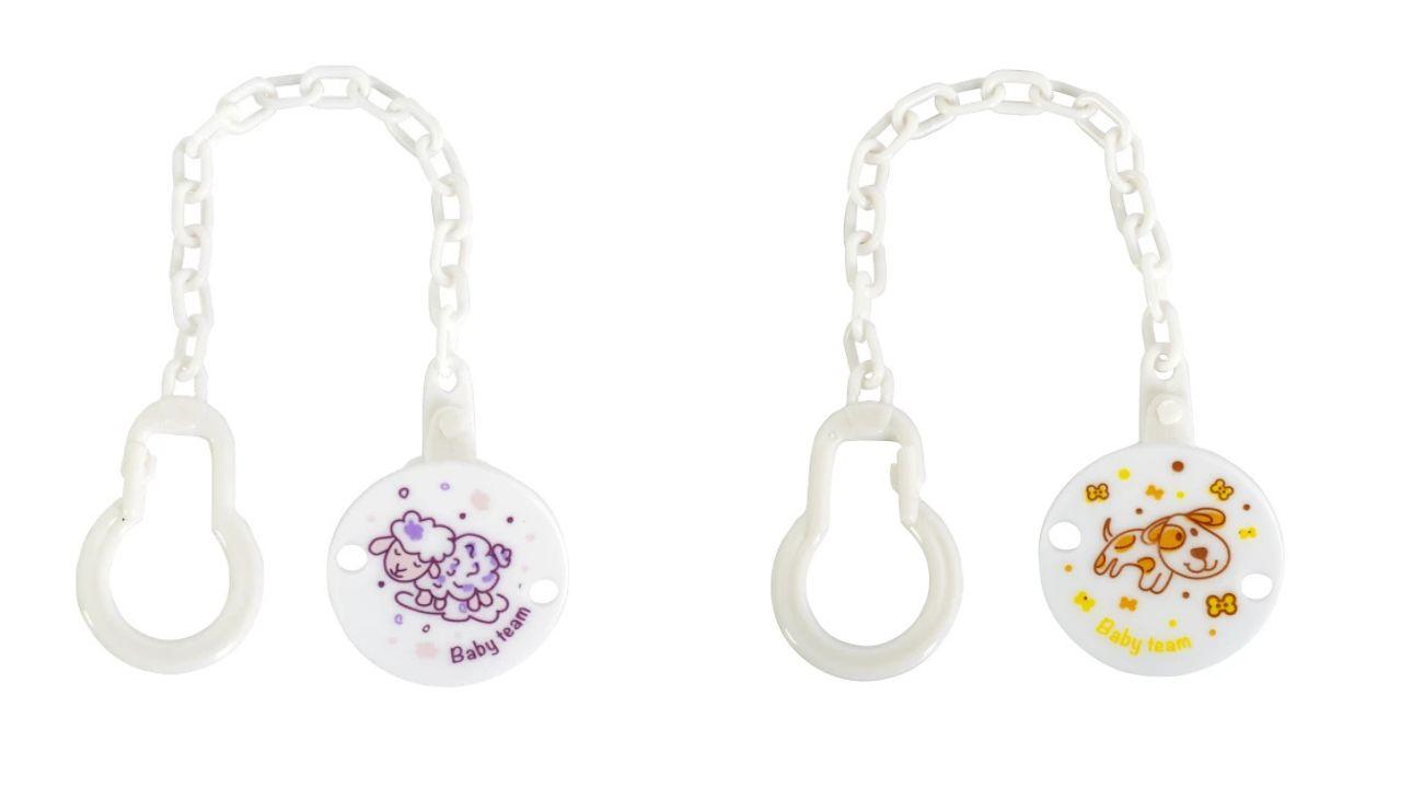 Ланцюжок для пустушки Baby team в асортименті 3333, фото 1