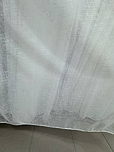 Тюль однотонний льон Fulketen білий