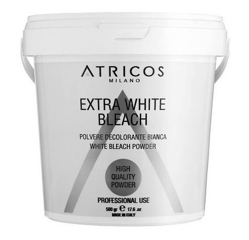 Освітлювальна пудра Екстра білий блондеран Atricos Milano Extra White Bleach 500g, фото 1