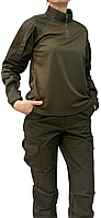 Жіноча військова тактична форма (убакс, штани) олива, хакі