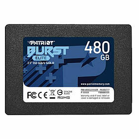 Накопичувач SSD Patriot Burst Elite 480GB 2.5" 7mm SATAIII TLC 3D