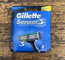 Касети Gillette Sensor 3 — паковання 8 шт.