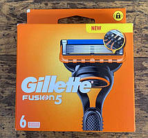 Змінні касети картриджі Джіллет Ф'южин Gillette Fusion 6 шт.