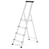 Драбина алюмінієва одностороння 4-ступнева до 125кг KA-KAM-203 Стремянка на 4 ступеньки, фото 2