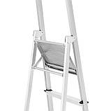 Драбина алюмінієва одностороння 4-ступнева до 125кг KA-KAM-203 Стремянка на 4 ступеньки, фото 6