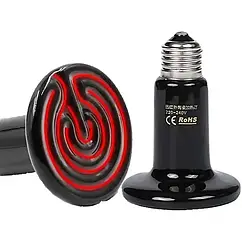 Інфрачервона лампа керамічна 200W випромінювач для обігріву тварин та птиці