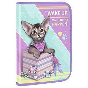 Папка для праці А4 картонна на змійці для хлопичка Kidis "Kitty" 14023 KNZ