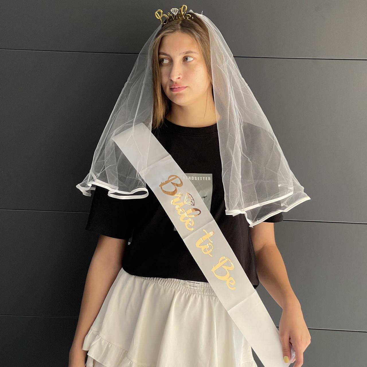 Набір "Дівоча вечірка" (обруч, стрічка, фата), фото 1