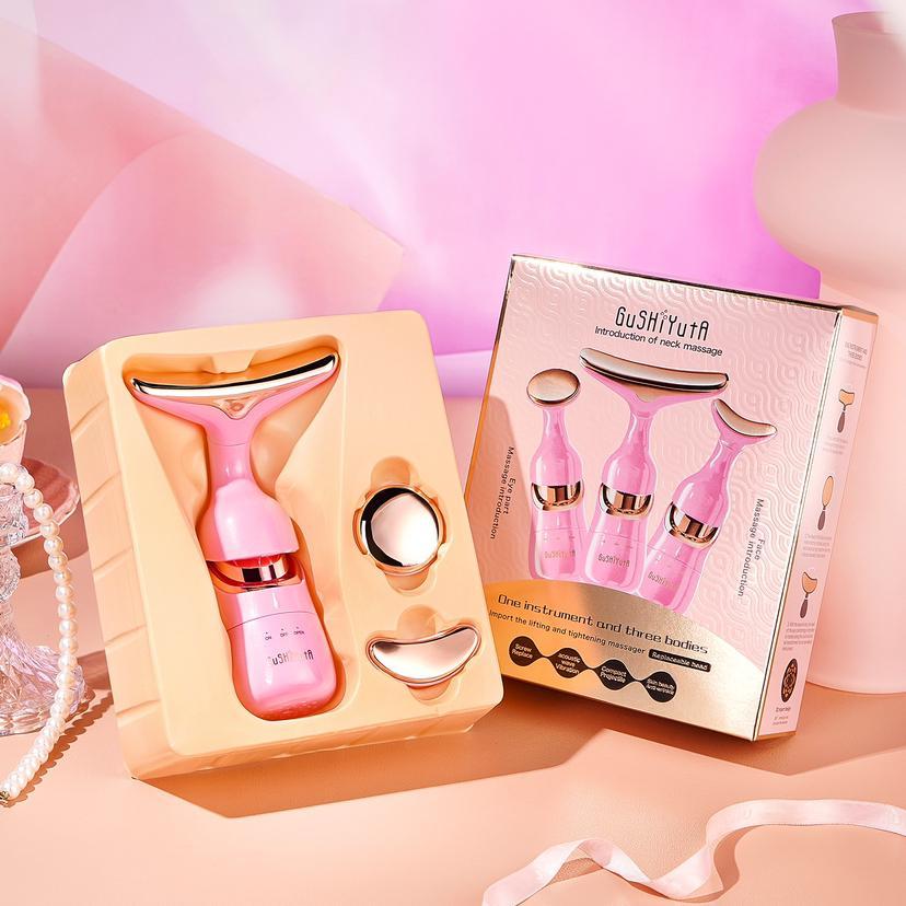 Мікротокове омолодження шкіри — 3 в 1, масажер для обличчя, шиї, масаж очей AND5296, фото 1