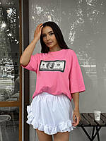 Женская летняя мини юбка-шорты «KAPRI» из креп шифона