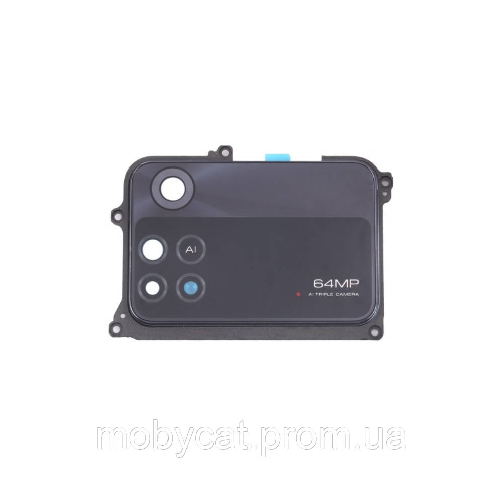 Скло камери Xiaomi Poco M4 Pro (у чорній рамці), фото 1