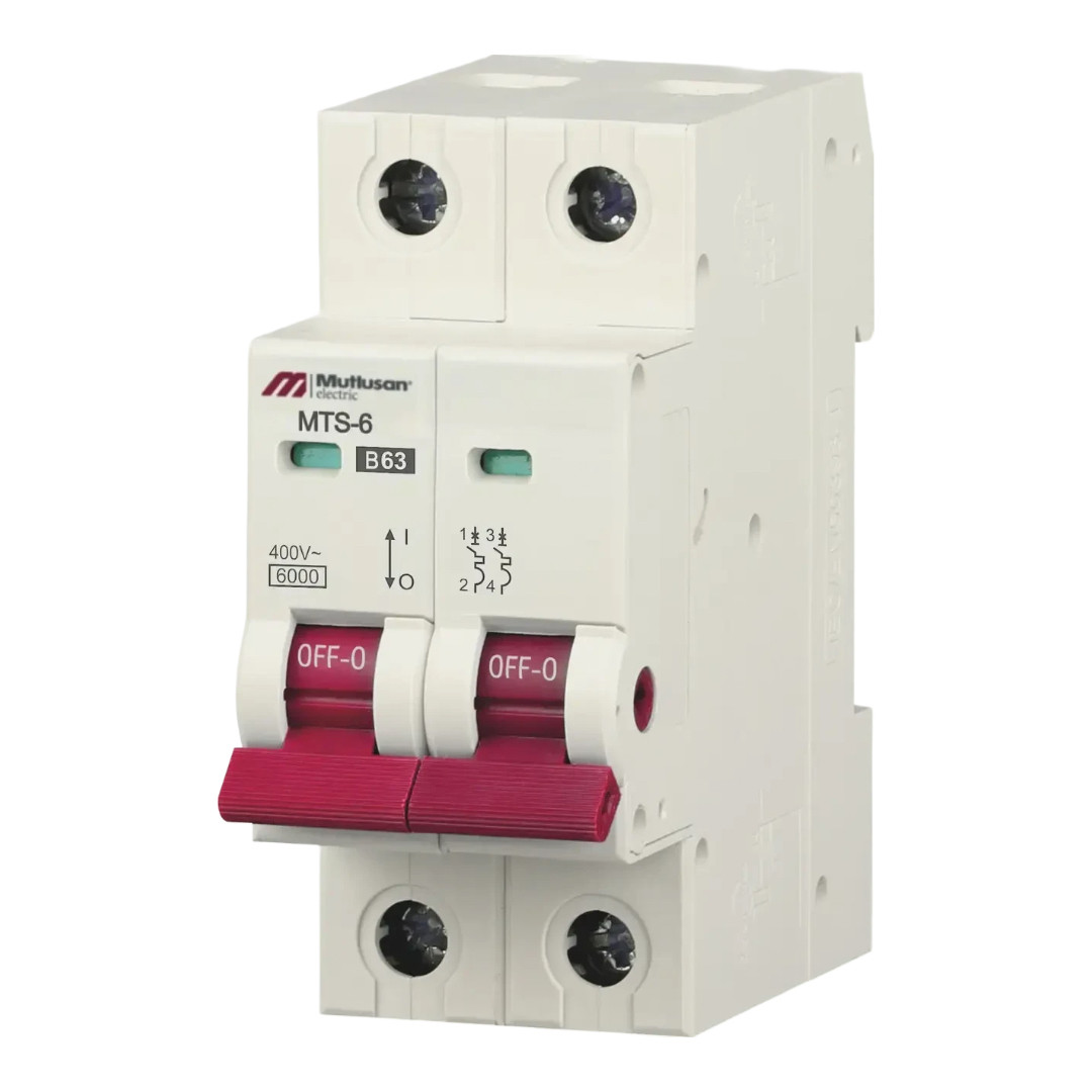 Автоматичний вимикач Mutlusan 50А 2-полюсний 6кА "С" IP20 MTS06