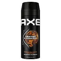 AXE Leather & Cookies Дезодорант-спрей 150 мл | вибуховий аромат шкіри й печива, 48 год захисту без плям
