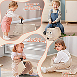 Машинка-гойдалка 3в1 Terrio “Puffy” Блакитна, фото 5