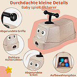 Машинка-гойдалка 3в1 Terrio “Puffy” Бежева, фото 3