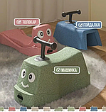 Машинка-гойдалка 3в1 Terrio “Puffy” Блакитна, фото 2