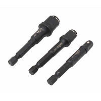 Набір магнітних адаптерів Satra S-3SD21 для біт та головок, 2 в 1, ½", ¼", ¾", 3 шт.