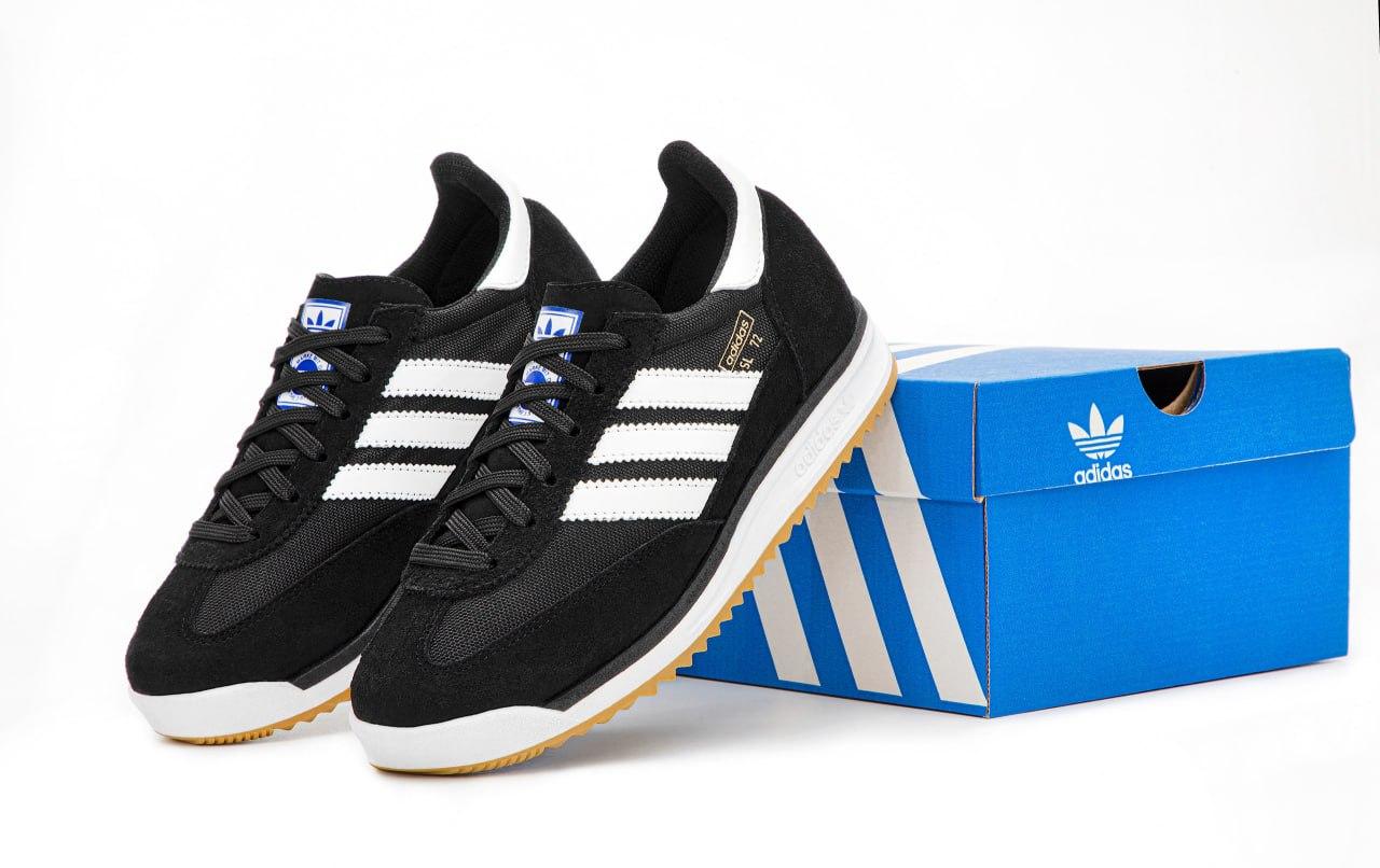 Чоловічі чорні Кросівки Adidas SL72, фото 1