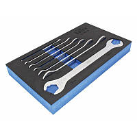 Тонкі гайкові ключі з механізмом хропіння 6-12 мм 7 штук товщина 3-6 мм SATRA S-7STW