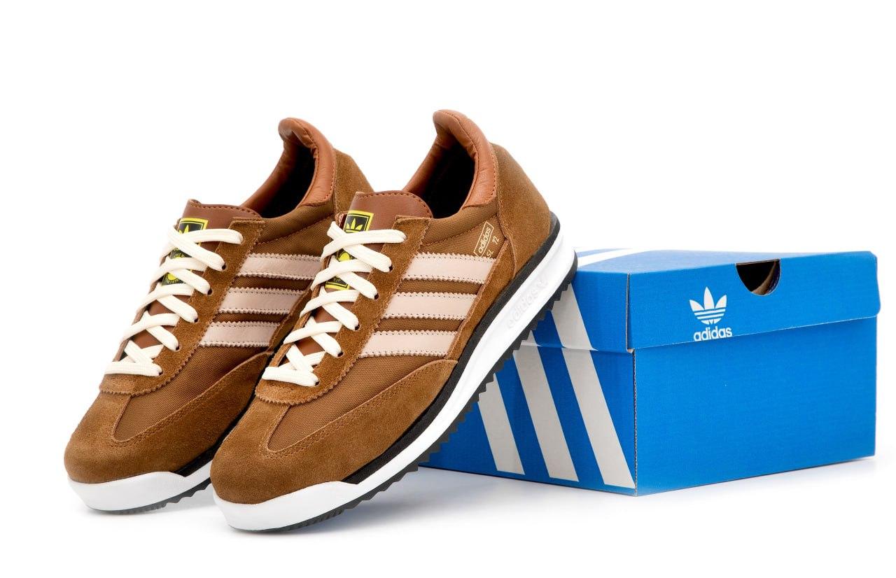 Чоловічі коричневі Кросівки Adidas SL72, фото 1