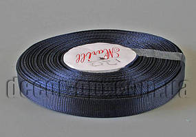 Стрічка репсова темно-синя 0,9 см 25 ярд арт.120