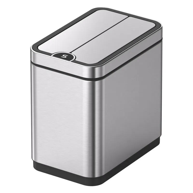 Відро для сміття сенсорне прямокутне Koer TC-020112-02 12 л колір неіржавка сталь (KR5582), фото 1