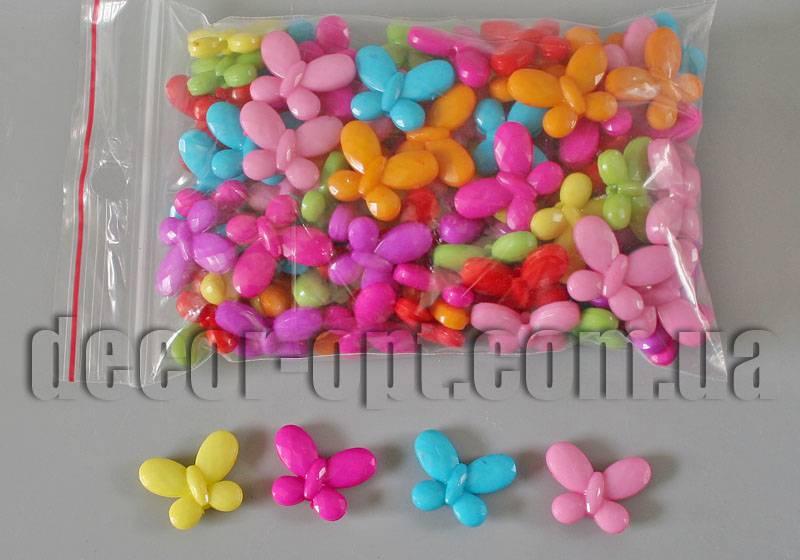 Аксесуари для браслетів метелик мала 18х15мм/+- 90 шт.