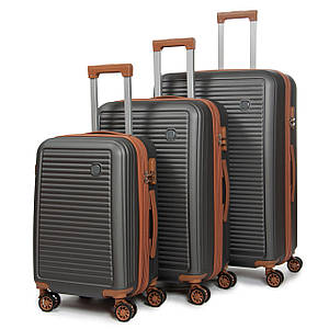 PODIUM Дорожня Валіза 31 ABS-пластик FASHION A12 dark-grey