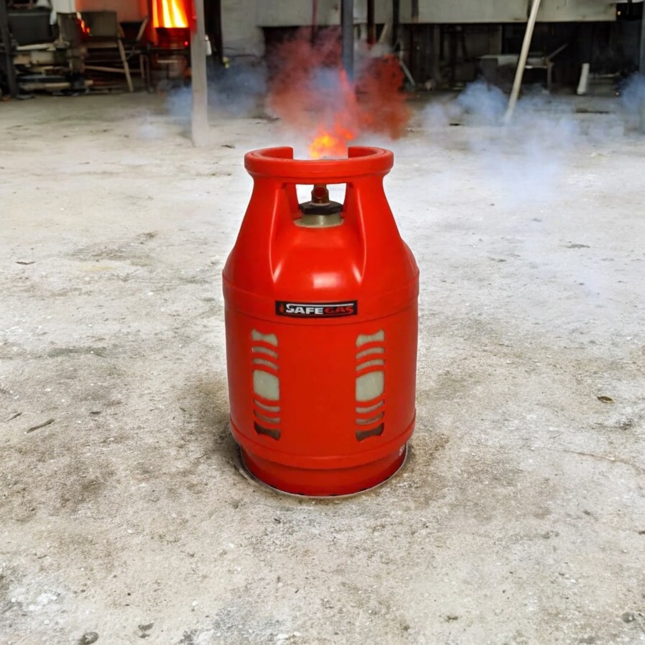 Композитний газовий балон SAFEGAS 18 л (Болгарія), легкий, антикорозійний, тиск 20 бар, різьба E25, фото 1