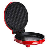 Піца мейкер електрична 1000 Вт з антипригарним покриттям та подвійним нагріванням Sokany SK-08013, фото 3