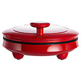 Піца мейкер електрична 1000 Вт з антипригарним покриттям та подвійним нагріванням Sokany SK-08013, фото 6