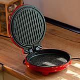 Піца мейкер електрична 1000 Вт з антипригарним покриттям та подвійним нагріванням Sokany SK-08013, фото 8