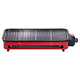 Настільний гриль червоний 1500 Вт Sokany SK-6112, фото 2