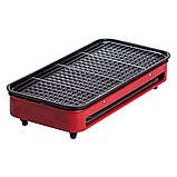 Настільний гриль червоний 1500 Вт Sokany SK-6112, фото 3