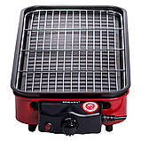 Настільний гриль червоний 1500 Вт Sokany SK-6112, фото 5