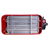 Настільний гриль червоний 1500 Вт Sokany SK-6112, фото 6