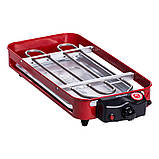 Настільний гриль червоний 1500 Вт Sokany SK-6112, фото 7